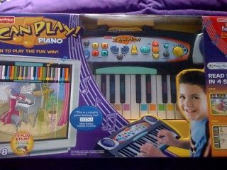 Fisher Price I Can Play Piano Plus 2 Software Cartridges Brand New 