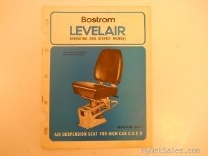 Bostrom Levelair Air Suspension Seat Operating and Service Manual