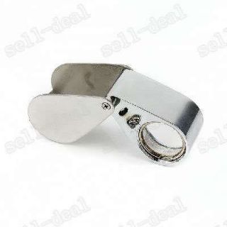 30x 21mm Illuminated Jewelers Loupe Magnifier Magnifying Glass with 