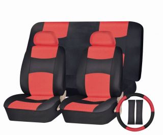 FORD MUSTANG PU LEATHER SEMI CUSTOM SEAT COVERS COMBO SC 165RD