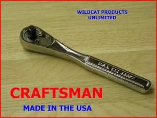 CRAFTSMAN 1/4 DRIVE Quick Release Ratchet! Brand New! MADE IN USA :