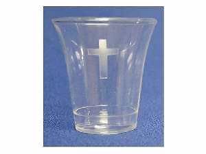 Communion Cup   Disposable with Cross   1 3/8 inches   Package of 500 