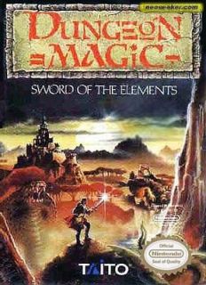 Dungeon Magic Sword of the Elements Nintendo, 1989