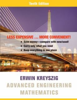 Advanced Engineering Mathematics by Erwin Kreyszig 2010, Ringbound 