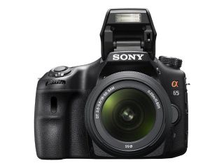 Sony SLT A65VK 24.3 MP Digital SLR Camera   Black Kit w DT 18 55mm 