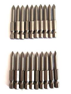 20 ENKAY 2 PHILLIPS #1 SCREW DRIVER BITS 3331 MAGNETIC TIPS ROUND 