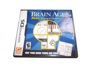 Brain Age 2 More Training in Minutes a Day Nintendo DS, 2007