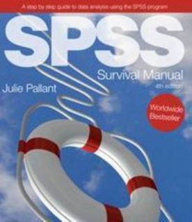 SPSS Survival Manual A Step by Step Guide to Data Analysis Using the 