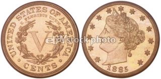 5 Cents, 1885, Liberty Nickel