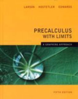 Precalculus with Limits A Graphing Approach 5e by Ron Larson 2007 