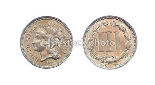 Nickel 3 Cents, 1866