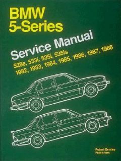 BMW 5 Series Service Manual 1982 1988 by Bentley 1991, Paperback 