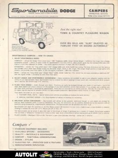 1974 sportsmobile dodge van camper brochure time left $ 11 99 buy it 