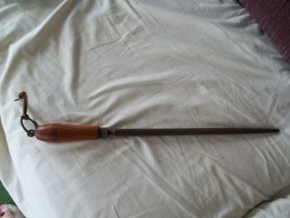 vintage knife sharpener wood handle wooden  35