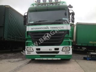 MERCEDES ACTROS TRUCK STAINLESS STEEL LOW BUMPER BAR WITH LED LIGHTS