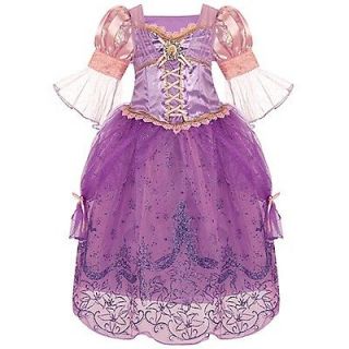 Princess Rapunzel Dress Gown Costume Disney Store Size 5/6 GORGEOUS 