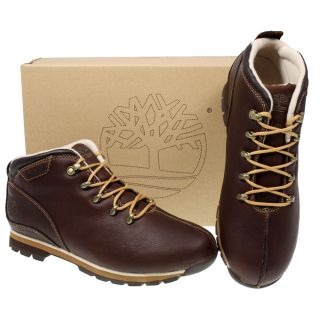 AUTHENTIC MENS TIMBERLAND SPLITROCK 41084 BROWN LEATHER ANKLE SHOES 