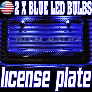 blue led license plate tag light bulb kit