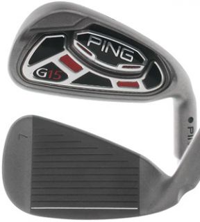 Ping G15 Iron set Golf Club 4 W, and U Ping AWT Regular used but good 