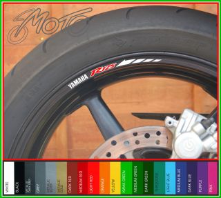 yamaha yzf r125 wheel rim decals stickers from