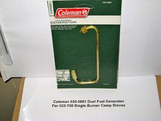Coleman Dual Fuel Single Burner Stove Model 533 Generator 533 5891 