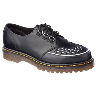 Dr Martens 14091001 RAMSEY BLACK & WHITE   LEATHER CREEPERS SHOES   IN 