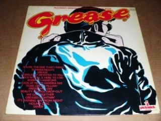 GREASE pickwick version of the songs from hit movie LP PS EX/EX