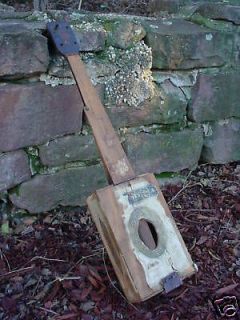 Vintage Delta Blues Cigar Box 3 string Guitar music CD with tube amps 