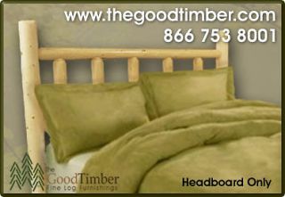 new california king pine log headboard furniture bed time left