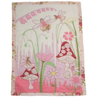 girls pink red cotton fairy patchwork quilt bedspread more options