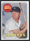 1969 Topps Mickey Mantle 500 last name in yellow Psa 6