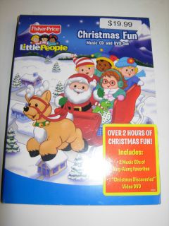 DVD Little People Fisher Price Childrens Holiday Christmas DVD & CD 