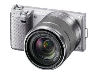 Sony NEX 5N 16.1 MP Digital Camera With 18 55mm Lens   Silver