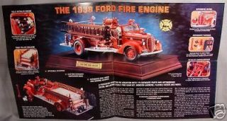 franklin mint 1938 ford fire engine sales brochure time left