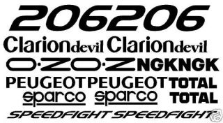 sticker kit fits peugeot speedfight 206 207 scooter from united