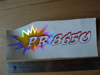   BIKE BICYCLE PR 8650 RED WHITE AND GOLD STICKER NOS SHIMANO 227
