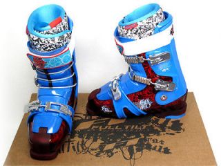 2012 Full Tilt Booter Clear Red Blue 27.0 (9.0 US) Ski Boots