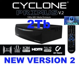 Cyclone Primus V2 2Tb Media Player *NEW MODEL * Plays MKV & .264