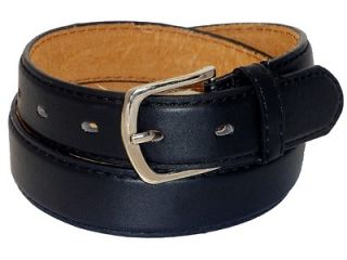boys casual leather belt black sz medium