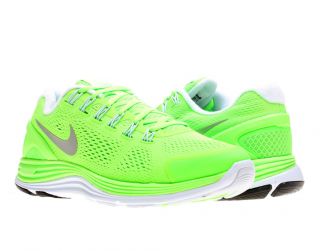 Nike Lunarglide+ 4 Electric Green/Silver Mens Running Shoes 524977 304