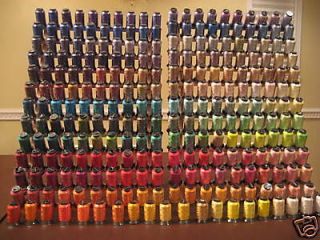 lot of 260 spools embroidery machine thread stunning colors time
