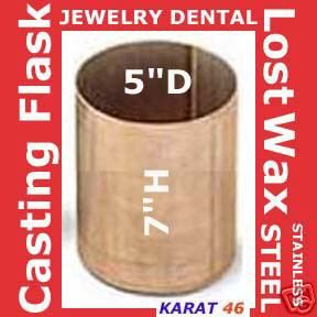 casting flask stainless 5 x 7 centrifugal lost wax  35 80 