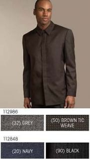 mens jacket blazer 2x 50 52 carnaby gray cintas new