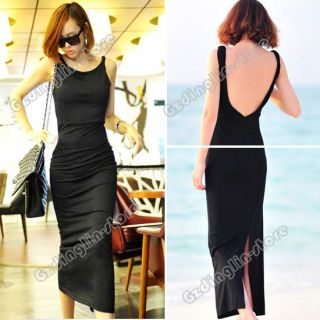 Womens Back V Neck Backless Sexy Cocktail Party Evening Maxi Long 