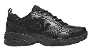New Balance Mens Black Leather MX624AB Cross Trainer Sneakers Shoes