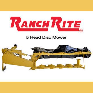Ranch Rite 7 Disc Mower, Hay Mower, Cutter, 5 Head Mower w 