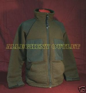 us military ecw fleece hunting jacket bear coat l vg