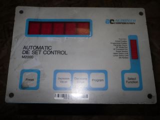 autotech corp automatic die set control sac m2000 010 time