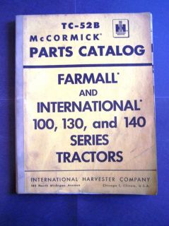 International Harvester   McCormick Farmall 100 130 140 Tractors Parts 