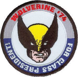 Men Wolverine For President Embroidered Iron On Badge Applique Patch 